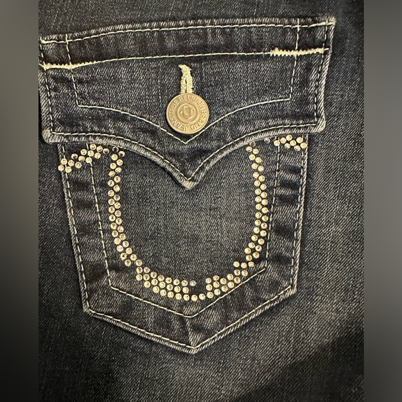 True Religion Mid Cut Off Shorts ‘Rare’ - Size 28 - Picture 4 of 6